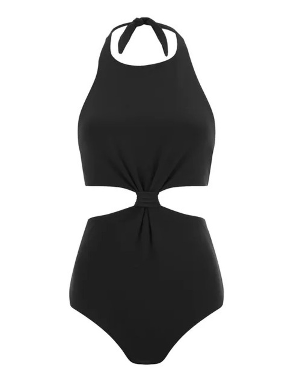 Mara Hoffman Knot Front Cutout One-Piece Swimsuit 2016 Collection High Neck